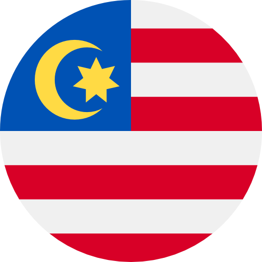 malaysia flag round icon gloss