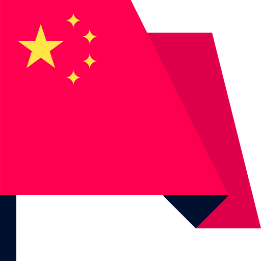 china flag foldedion