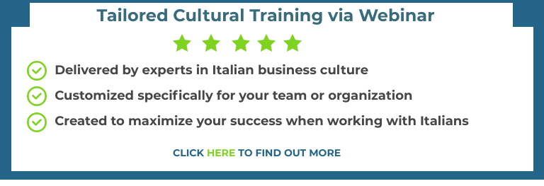 Customized training course on Italian business culture