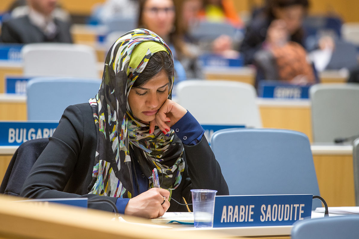 female delegate from saudiarabia