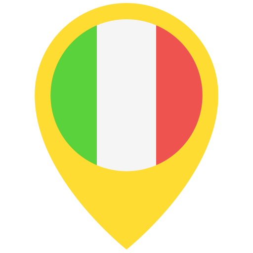 Marker Showing Italian Flag