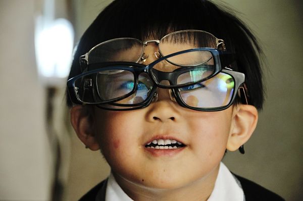 Kid Wearing Glasses