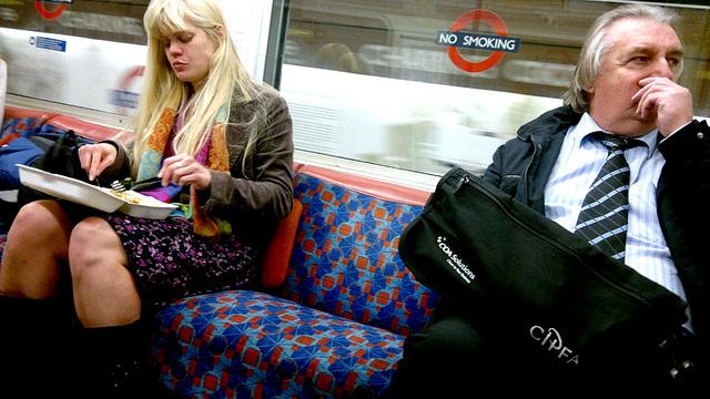 personal space on the Tube