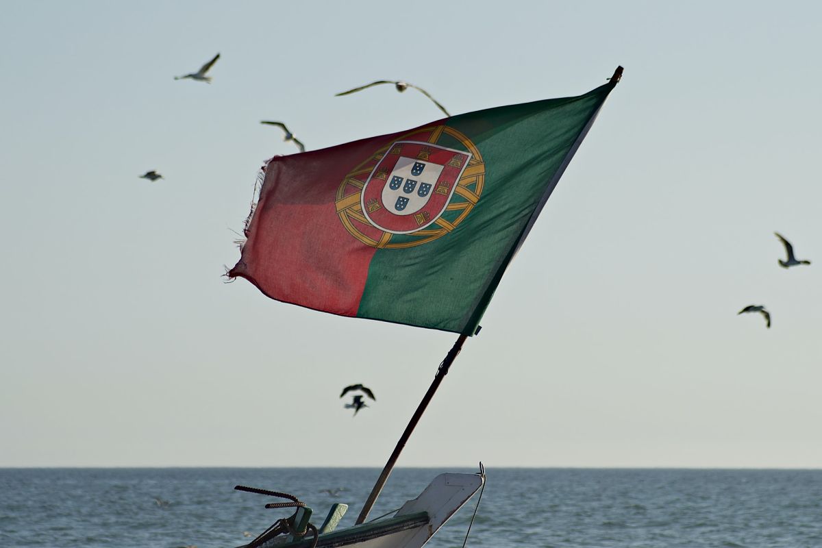 portuguese flag on boat