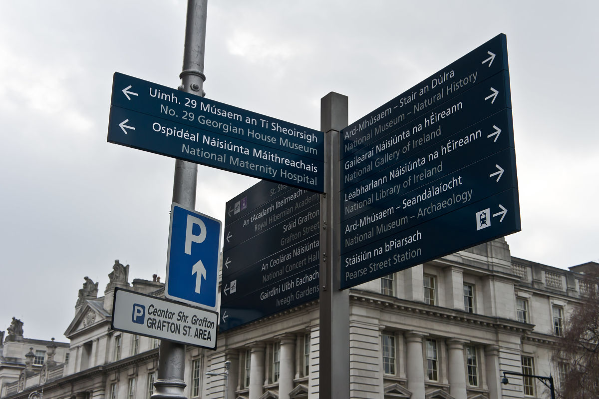 Gaelic sign dublin