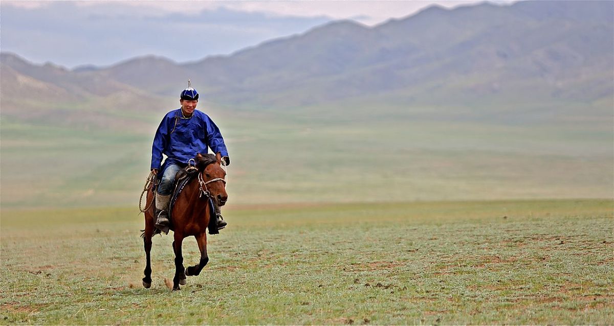 lone rider mongolia