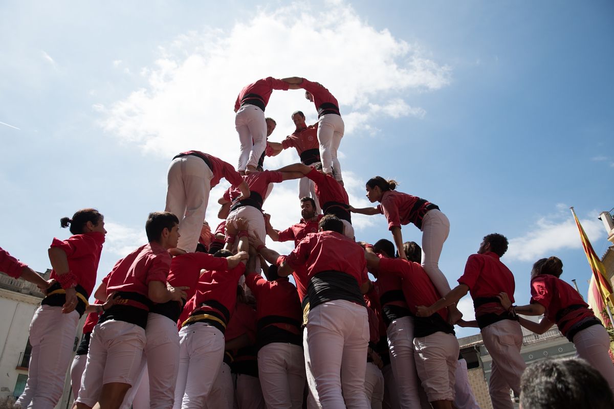 spanish human tower festival