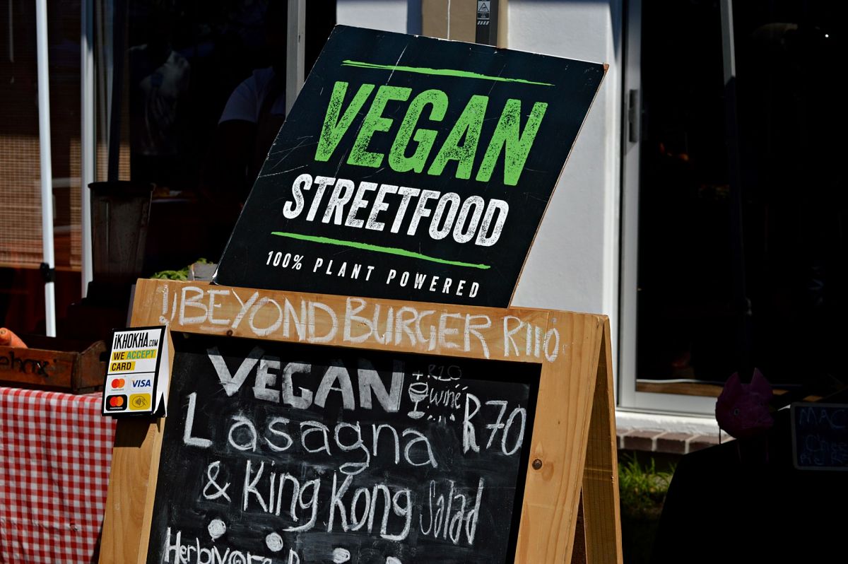 vegan food sign cape town