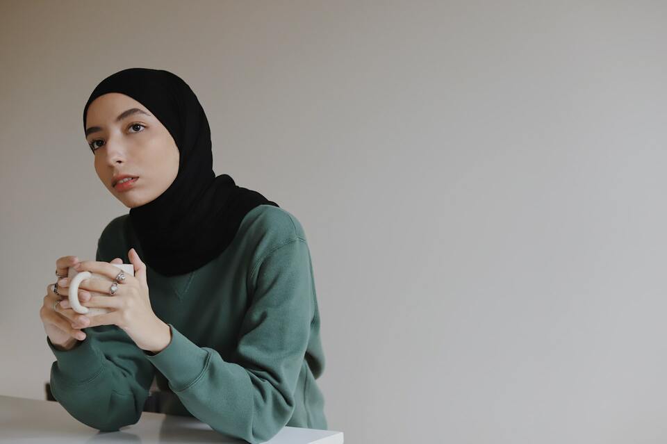 young professional muslim woman hijab